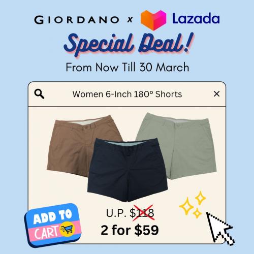 Giordano Lazada Promotion (valid until 30 Mar 2023) Giordano Lazada Promotion (valid until 30 Mar 2023)