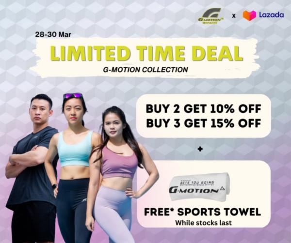 Giordano Lazada G-Motion Promotion (28 Mar 2023 - 30 Mar 2023) Giordano Lazada G-Motion Promotion (28 Mar 2023 - 30 Mar 2023)