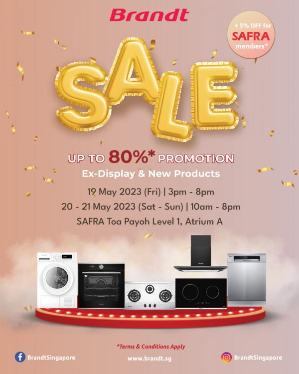 Brandt Mid Year Sale Up To 80% OFF (19 May 2023 - 21 May 2023) Brandt Mid Year Sale Up To 80% OFF (19 May 2023 - 21 May 2023)
