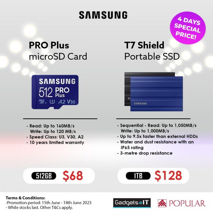 POPULAR Samsung Storage Promotion (15 Jun 2023 - 18 Jun 2023) POPULAR Samsung Storage Promotion (15 Jun 2023 - 18 Jun 2023)