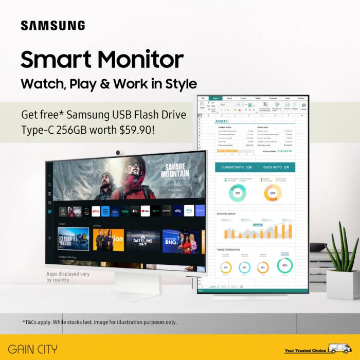 Gain City Samsung Smart Monitor Promotion (valid until 31 Jul 2023) Gain City Samsung Smart Monitor Promotion (valid until 31 Jul 2023)