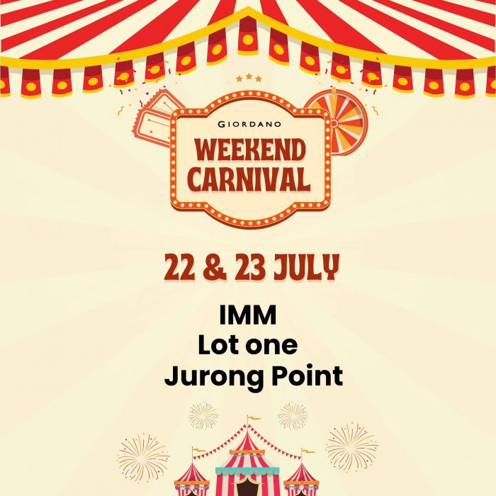 Giordano Weekend Carnival Extravaganza (22 Jul 2023 - 23 Jul 2023) Giordano Weekend Carnival Extravaganza (22 Jul 2023 - 23 Jul 2023)