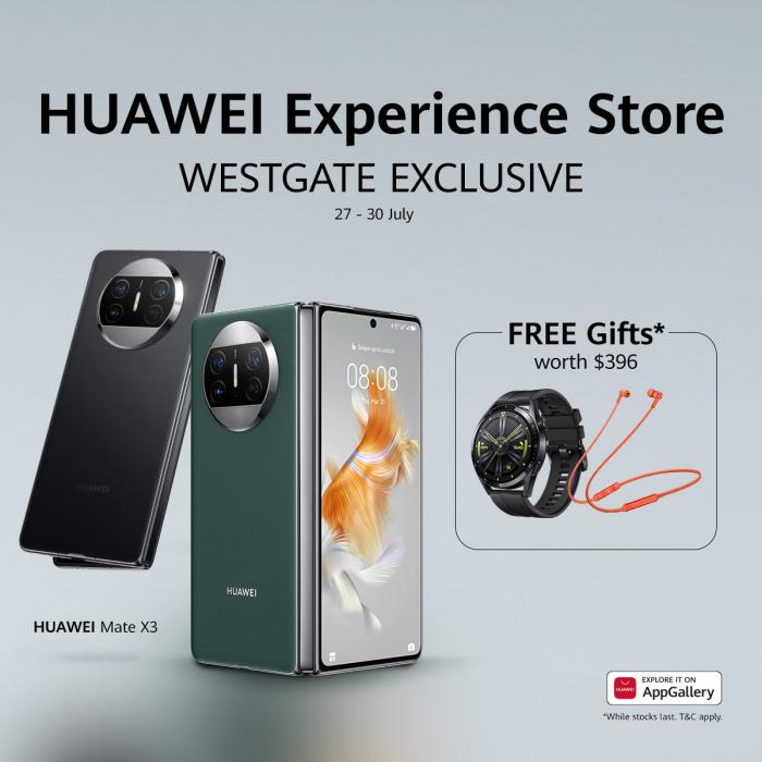 Huawei Experience Store Westgate Promotion (27 Jul 2023 - 30 Jul 2023) Huawei Experience Store Westgate Promotion (27 Jul 2023 - 30 Jul 2023)