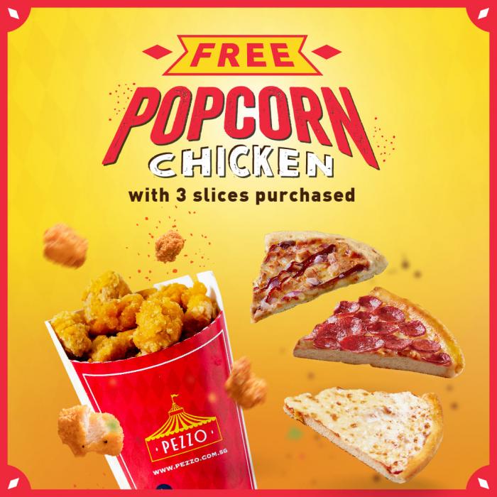 Pezzo Pizza FREE Popcorn Chicken Promotion Pezzo Pizza FREE Popcorn Chicken Promotion