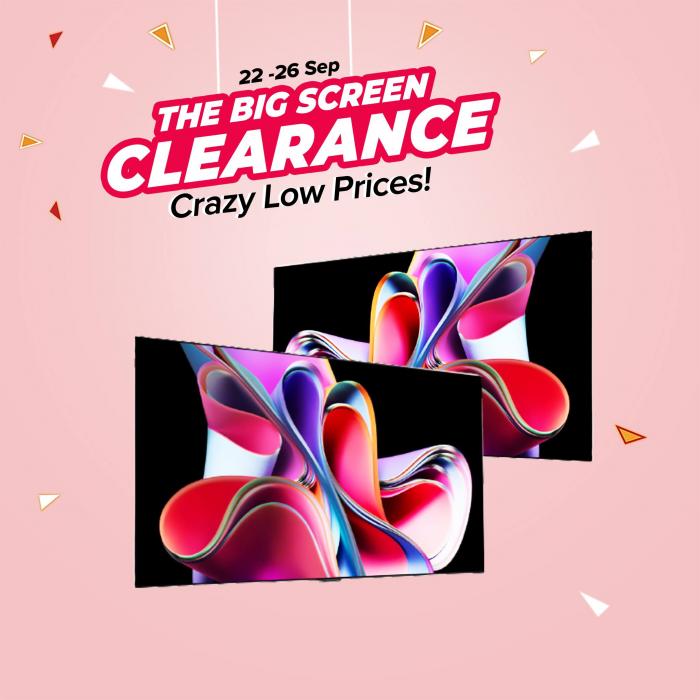 Parisilk LG TV Clearance Sale (22 Sep 2023 - 26 Sep 2023) Parisilk LG TV Clearance Sale (22 Sep 2023 - 26 Sep 2023)