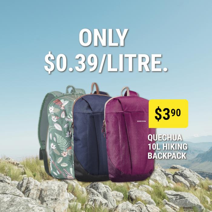 Decathlon Hiking Backpack at $3.90 Promotion Decathlon Hiking Backpack at $3.90 Promotion