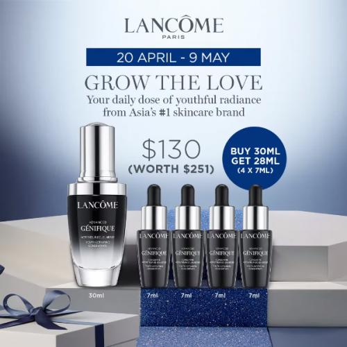 BHG Online Lancome Advance Genifique Serum Promotion Additional 10% OFF Promo Code (20 Apr 2021 - 9 May 2021) BHG Online Lancome Advance Genifique Serum Promotion Additional 10% OFF Promo Code (20 Apr 2021 - 9 May 2021)