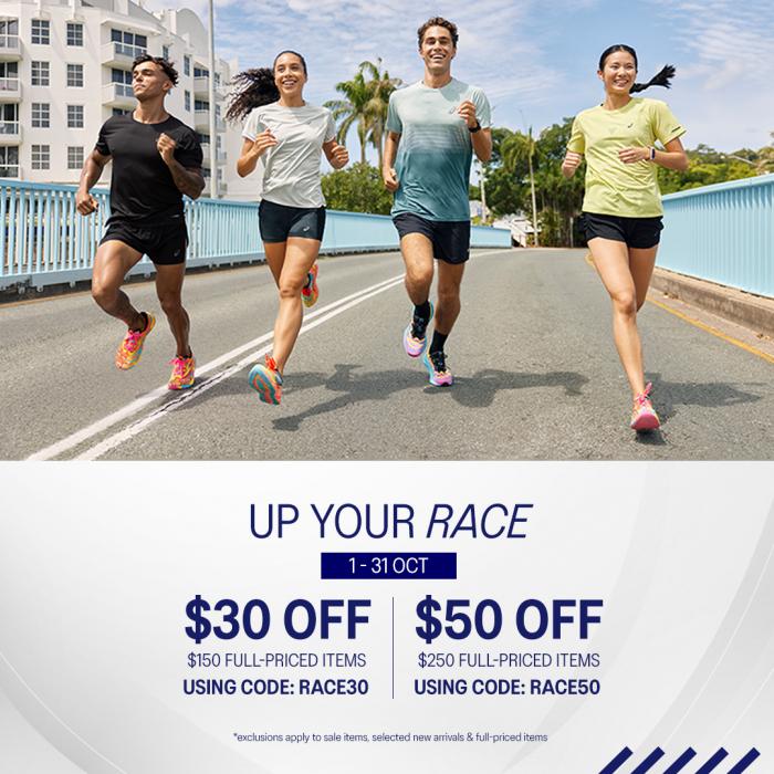 ASICS Up Your Run Sale (1 Oct 2023 - 31 Oct 2023) ASICS Up Your Run Sale (1 Oct 2023 - 31 Oct 2023)