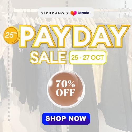 Giordano Payday Sale (25 Oct 2023 - 27 Oct 2023) Giordano Payday Sale (25 Oct 2023 - 27 Oct 2023)