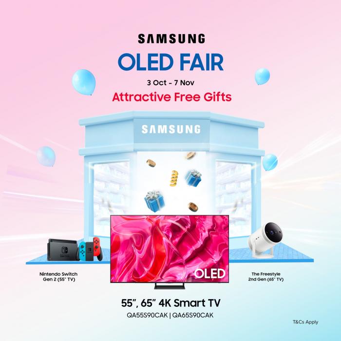 Parisilk Samsung OLED Fair FREE Gifts Promotion (3 Oct 2023 - 7 Nov 2023) Parisilk Samsung OLED Fair FREE Gifts Promotion (3 Oct 2023 - 7 Nov 2023)