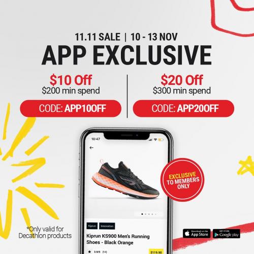 Decathlon 11.11 App Exclusive Promotion (10 Nov 2023 - 13 Nov 2023) Decathlon 11.11 App Exclusive Promotion (10 Nov 2023 - 13 Nov 2023)