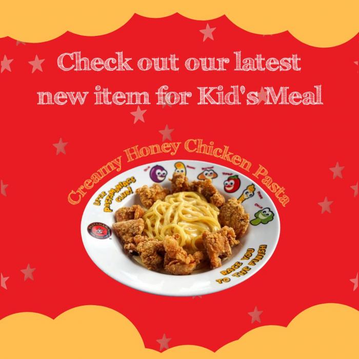 PastaMania Kid's Meal Creamy Honey Chicken Pasta PastaMania Kid's Meal Creamy Honey Chicken Pasta