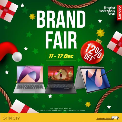 Gain City Lenovo Christmas Sale (11 Dec 2023 -17 Dec 2023) Gain City Lenovo Christmas Sale (11 Dec 2023 -17 Dec 2023)