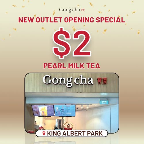 Gong Cha King Albert Park Opening Promotion: Pearl Milk Tea at $2 (20 Jan 2024) Gong Cha King Albert Park Opening Promotion: Pearl Milk Tea at $2 (20 Jan 2024)