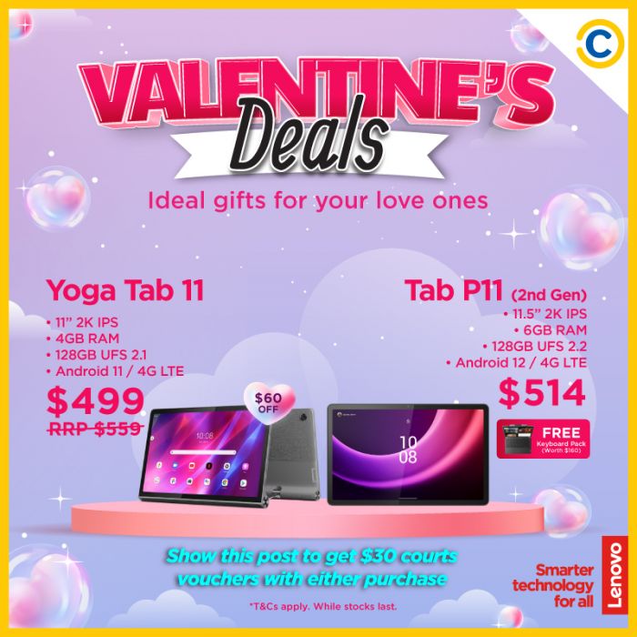 COURTS Lenovo Tablet Valentine's Promotion 2024 COURTS Lenovo Tablet Valentine's Promotion 2024