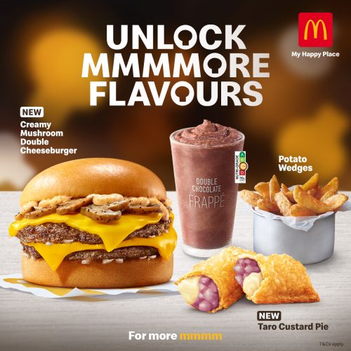 McDonald's Creamy Mushroom Double Cheeseburger McDonald's Creamy Mushroom Double Cheeseburger
