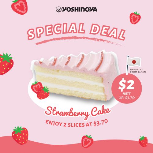 Yoshinoya Strawberry Cake Promotion Yoshinoya Strawberry Cake Promotion