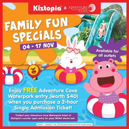 Kiztopia Family Fun Specials (4 Nov 2024 - 17 Nov 2024) Kiztopia Family Fun Specials (4 Nov 2024 - 17 Nov 2024)
