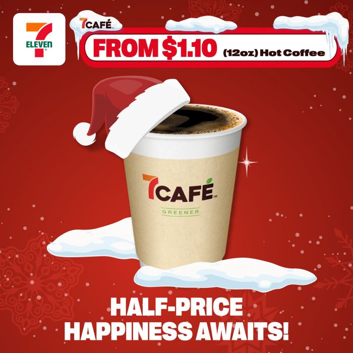 7-Eleven Christmas Coffee Promotion: Enjoy Half-Price Hot Drinks (25 Dec 2024) 7-Eleven Christmas Coffee Promotion: Enjoy Half-Price Hot Drinks (25 Dec 2024)