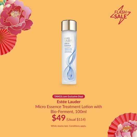 TANGS Estée Lauder Flash Sale – Micro Essence at $49 (Usual $114) TANGS Estée Lauder Flash Sale – Micro Essence at $49 (Usual $114)