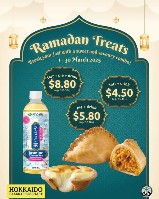 Hokkaido Baked Cheese Tart Ramadan Treats 2025 – Sweet & Savory Iftar Deals (1-30 March 2025) Hokkaido Baked Cheese Tart Ramadan Treats 2025 – Sweet & Savory Iftar Deals (1-30 March 2025)