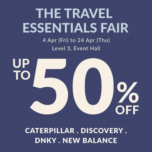 TANGS The Travel Essentials Fair Up To 50% OFF (4 - 24 Apr 2025) TANGS The Travel Essentials Fair Up To 50% OFF (4 - 24 Apr 2025)