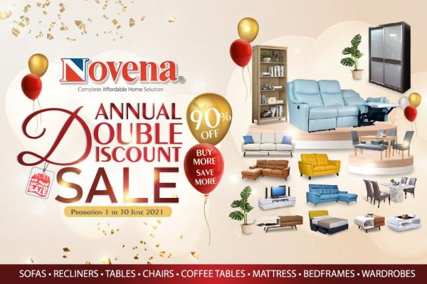Novena Annual Double Discount Sale Up TO 90% OFF (1 Jun 2021 - 30 Jun 2021) Novena Annual Double Discount Sale Up TO 90% OFF (1 Jun 2021 - 30 Jun 2021)
