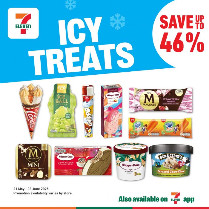 7-Eleven Ice Cream Promotion (21 May - 3 Jun 2025) – Save Up to 46% on Top Frozen Treats! 7-Eleven Ice Cream Promotion (21 May - 3 Jun 2025) – Save Up to 46% on Top Frozen Treats!