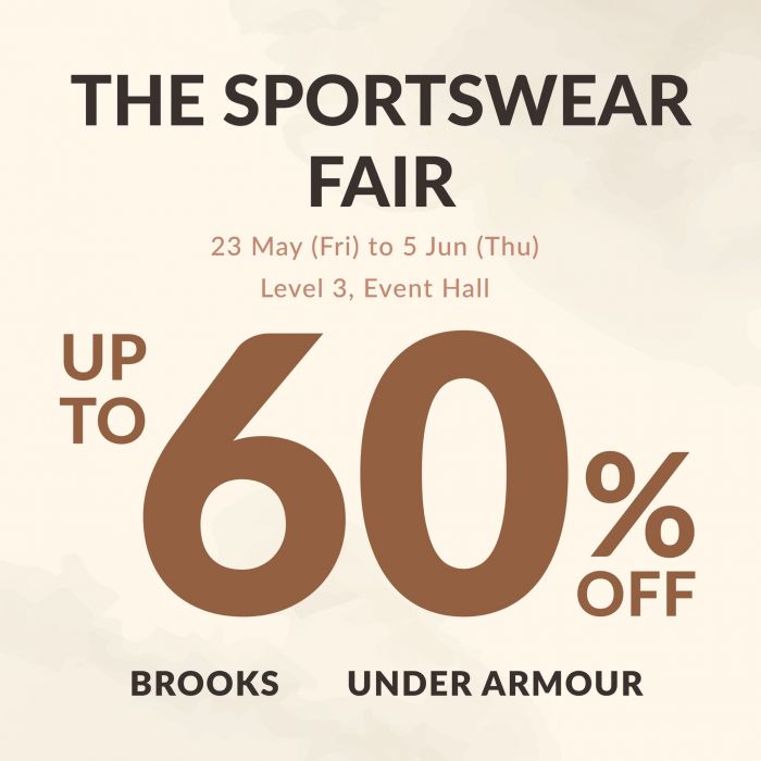 TANGS Sportswear Fair 2025: Up to 60% OFF Brooks & Under Armour TANGS Sportswear Fair 2025: Up to 60% OFF Brooks & Under Armour