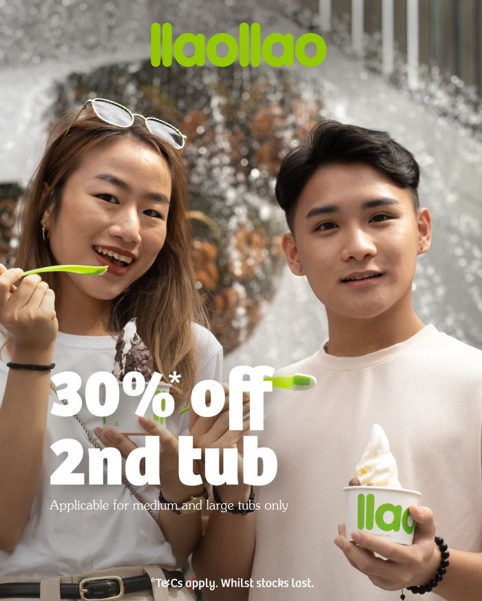 llaollao Singapore: Double the Joy with 30% OFF Your Second Tub! llaollao Singapore: Double the Joy with 30% OFF Your Second Tub!