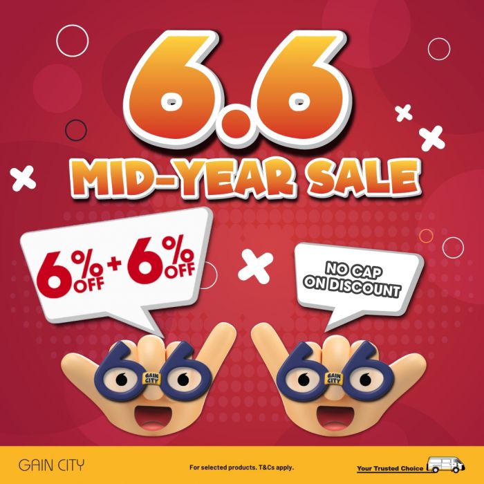 Gain City 6.6 Mid Year Sale 2025 – Double 6% OFF & Exclusive Aircon Promotions Gain City 6.6 Mid Year Sale 2025 – Double 6% OFF & Exclusive Aircon Promotions