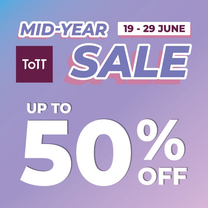 ToTT Mid-Year Sale 2025: Up to 50% Off Kitchenware & Home Essentials (19–29 June) ToTT Mid-Year Sale 2025: Up to 50% Off Kitchenware & Home Essentials (19–29 June)