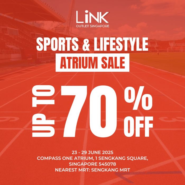 LINK Atrium Sale at Compass One: Up to 70% Off Adidas, Under Armour, Caterpillar & More (23–29 June 2025) LINK Atrium Sale at Compass One: Up to 70% Off Adidas, Under Armour, Caterpillar & More (23–29 June 2025)