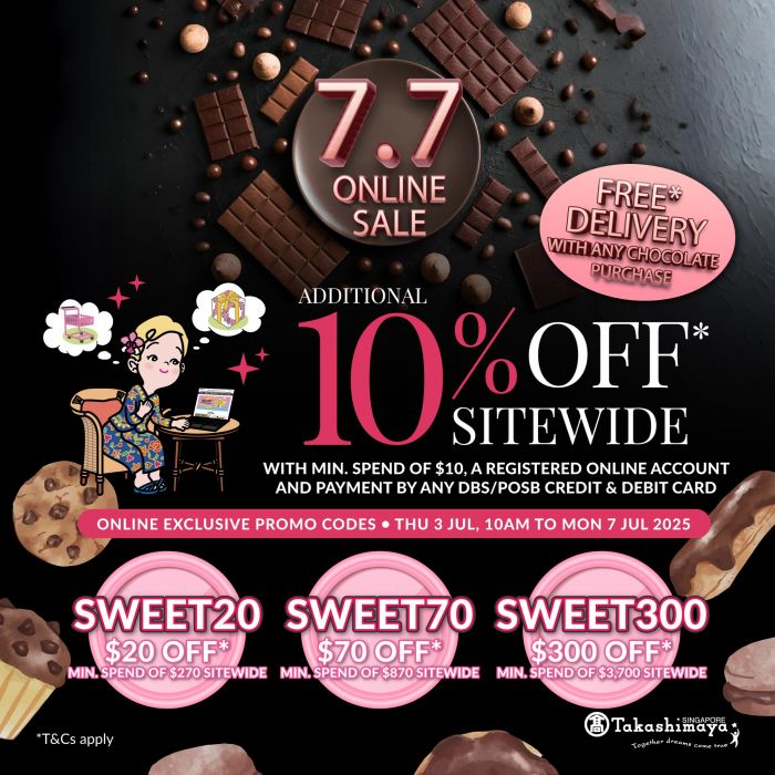 Takashimaya 7.7 Online Sale (3-7 July 2025) Takashimaya 7.7 Online Sale (3-7 July 2025)
