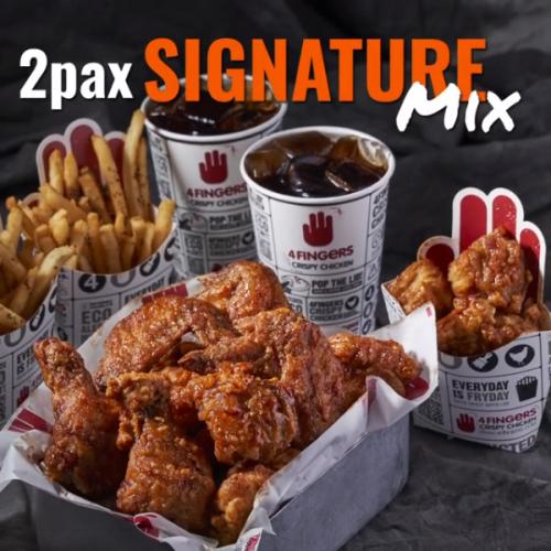 4Fingers Signature Mix 2pax Combo Promotion 4Fingers Signature Mix 2pax Combo Promotion