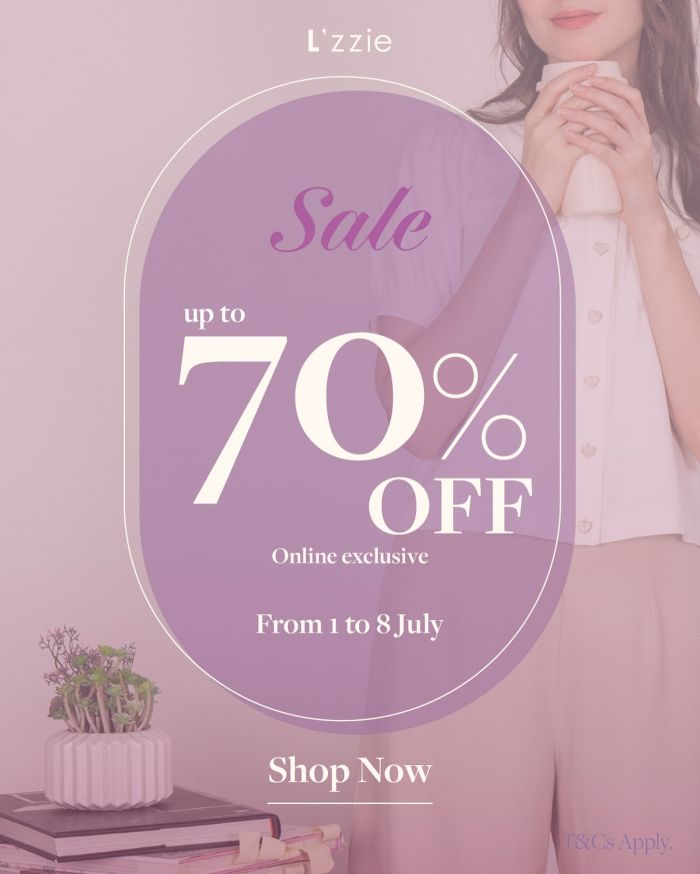 L'zzie Online Sale Up To 70% OFF (1-8 July 2025) L'zzie Online Sale Up To 70% OFF (1-8 July 2025)
