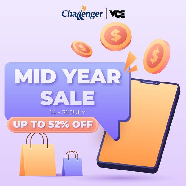 Challenger VCE Mid Year Sale 2025: Up to 52% Off Power Banks, Gadgets & More (14–31 July) Challenger VCE Mid Year Sale 2025: Up to 52% Off Power Banks, Gadgets & More (14–31 July)