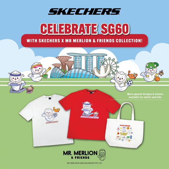 Skechers Celebrate SG60 with Skechers x Mr. Merlion & Friends Collections Skechers Celebrate SG60 with Skechers x Mr. Merlion & Friends Collections