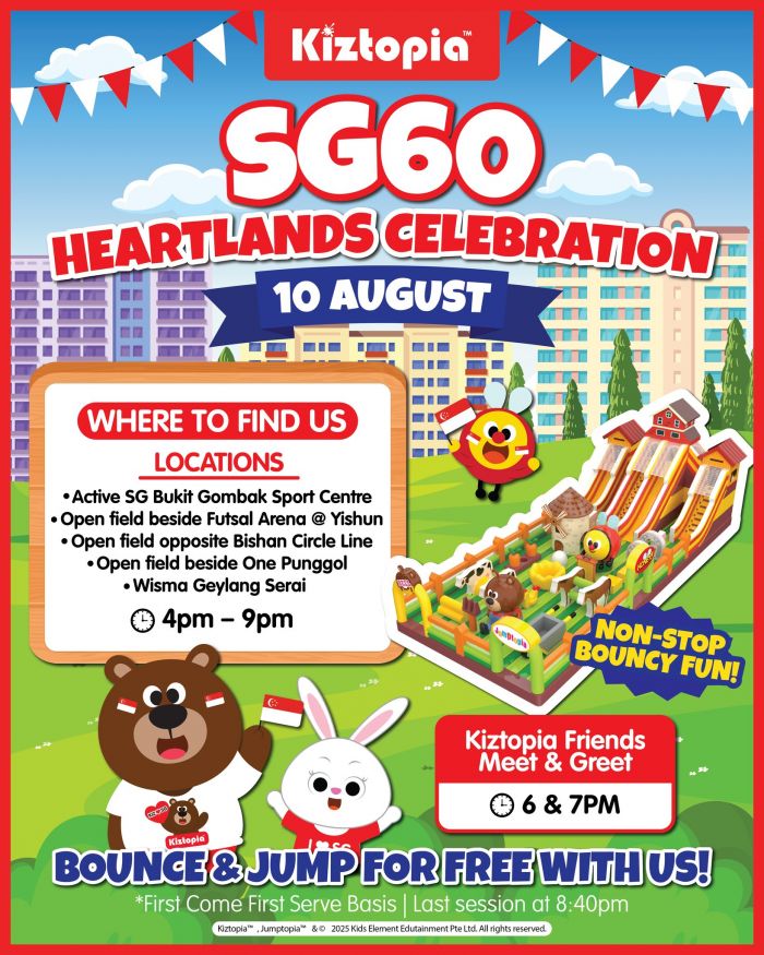 Kiztopia SG60 Promotion (10 Aug 2025) Kiztopia SG60 Promotion (10 Aug 2025)
