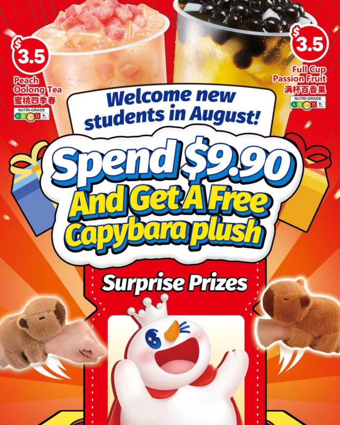 MIXUE Free Capybara Plush Promotion – 11 to 24 Aug 2025 MIXUE Free Capybara Plush Promotion – 11 to 24 Aug 2025