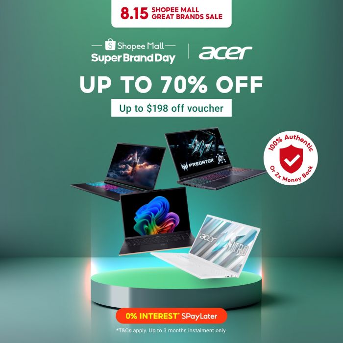 Acer Shopee Super Brand Day Sale (19 Aug 2025) Acer Shopee Super Brand Day Sale (19 Aug 2025)