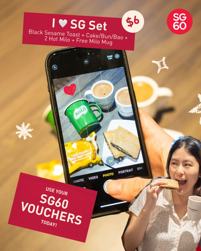 Kopitiam I Love SG Set – $6 SG60 Promotion with Free Milo Mug (Until 15 Sep 2025) Kopitiam I Love SG Set – $6 SG60 Promotion with Free Milo Mug (Until 15 Sep 2025)