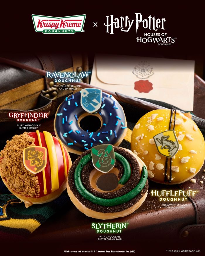 Krispy Kreme x Harry Potter: Houses of Hogwarts Doughnuts in Singapore – Launching 8 Sep 2025 Krispy Kreme x Harry Potter: Houses of Hogwarts Doughnuts in Singapore – Launching 8 Sep 2025