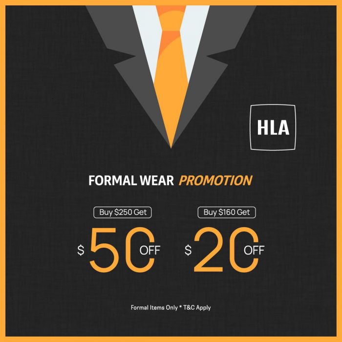 HLA Formal Wear Promotion: Up to $50 OFF | 1-30 Sep 2025 HLA Formal Wear Promotion: Up to $50 OFF | 1-30 Sep 2025