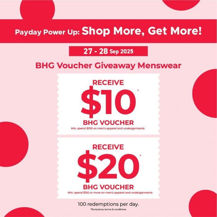 BHG Payday Weekend Promotion (27-28 September 2025) BHG Payday Weekend Promotion (27-28 September 2025)