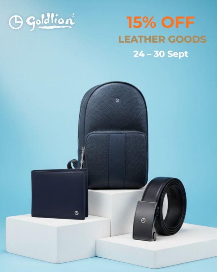 Goldlion 15% OFF Leather Goods Promotion (24-30 September 2025) Goldlion 15% OFF Leather Goods Promotion (24-30 September 2025)