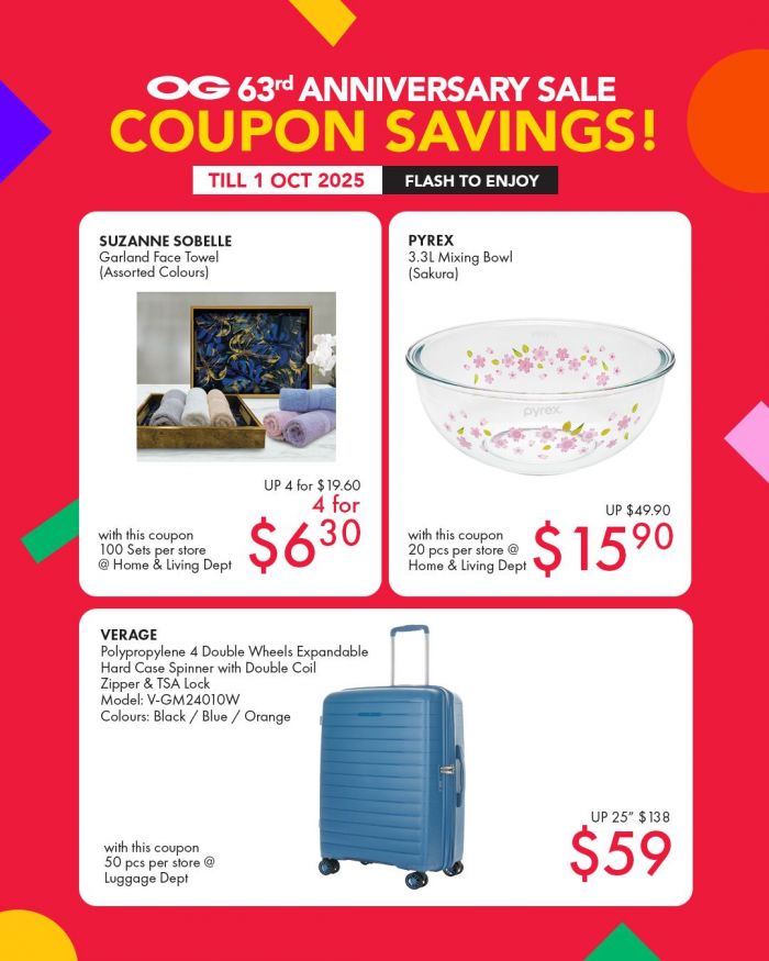 OG Anniversary Sale Coupon Savings (25 Sep - 1 Oct 2025) OG Anniversary Sale Coupon Savings (25 Sep - 1 Oct 2025)
