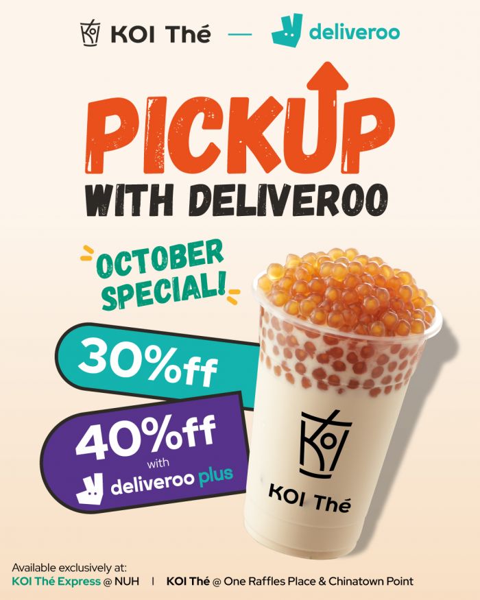 KOI Thé Deliveroo Pickup Promotion: Up to 40% Off Drinks (October 2025) KOI Thé Deliveroo Pickup Promotion: Up to 40% Off Drinks (October 2025)