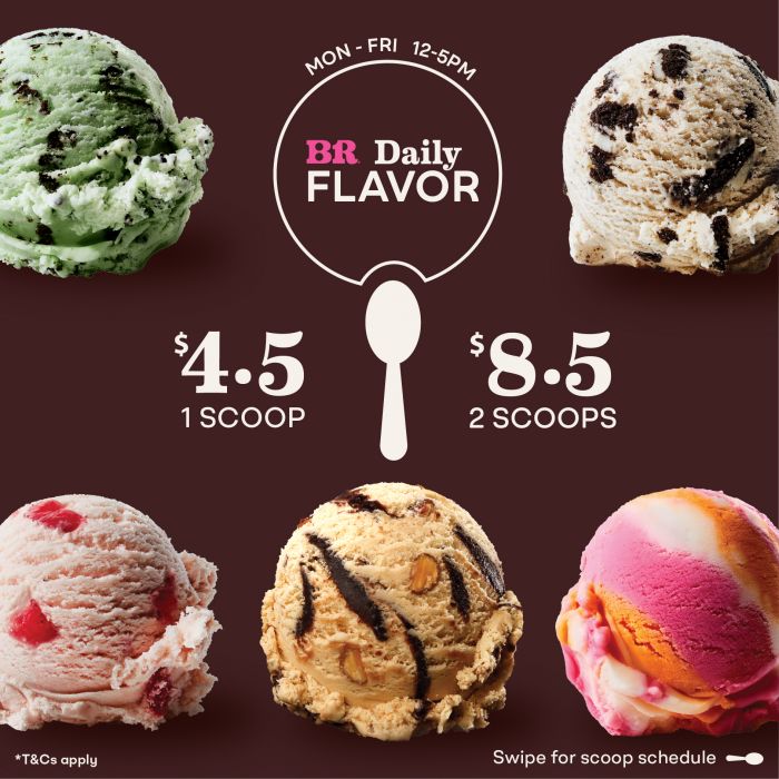 Baskin Robbins Daily Flavor Promotion Baskin Robbins Daily Flavor Promotion