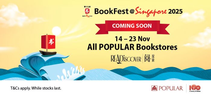 POPULAR BookFest Singapore 2025: Savings Card & Cash Credits (7 Oct – 23 Nov 2025) POPULAR BookFest Singapore 2025: Savings Card & Cash Credits (7 Oct – 23 Nov 2025)